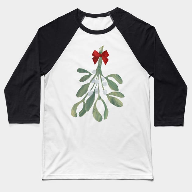 Mistletoe Baseball T-Shirt by Babban Gaelg